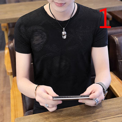 19019-Casual short sleeves, fashionable clothes