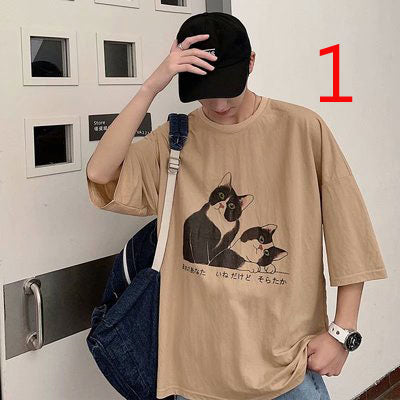 16019-Casual short sleeves, fashionable clothes