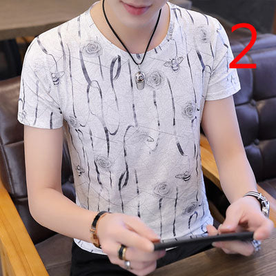 2014- Fashionable short sleeved, casual men's luxury clothing