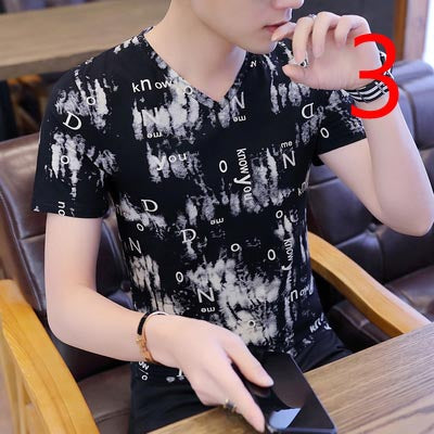 2192- Fashionable short sleeved, casual men's luxury clothing