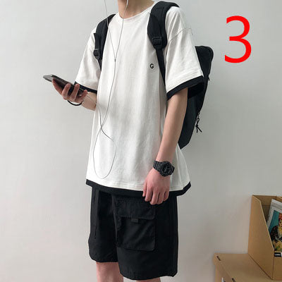 15119-Casual short sleeves, fashionable clothes