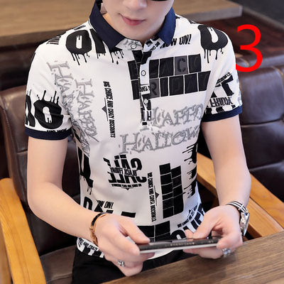 2014- Fashionable short sleeved, casual men's luxury clothing