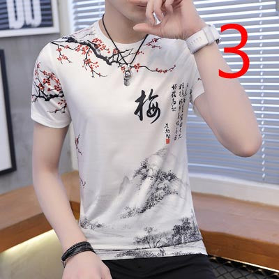 2190- Fashionable short sleeved, casual men's luxury clothing