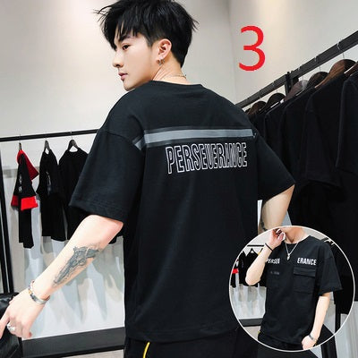 19008-Casual short sleeves, fashionable clothes