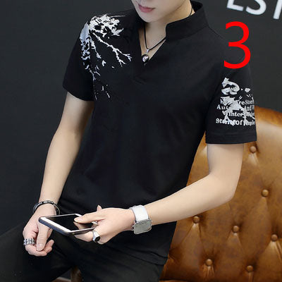 19019-Casual short sleeves, fashionable clothes
