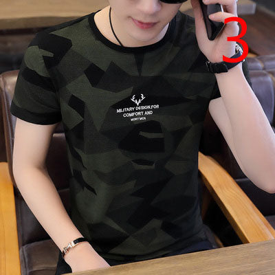 6541- Fashionable short sleeved, casual men's luxury clothing