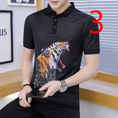 2063- Fashionable short sleeved, casual men's luxury clothing