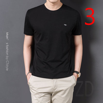 2064- Fashionable short sleeved, casual men's luxury clothing