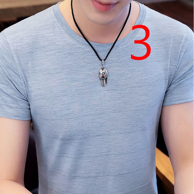 19009-Casual short sleeves, fashionable clothes