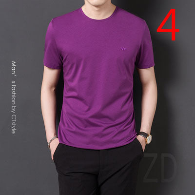 2064- Fashionable short sleeved, casual men's luxury clothing