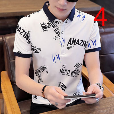 2014- Fashionable short sleeved, casual men's luxury clothing