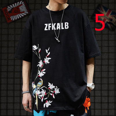 19015-Casual short sleeves, fashionable clothes