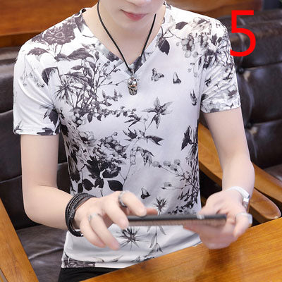 2014- Fashionable short sleeved, casual men's luxury clothing