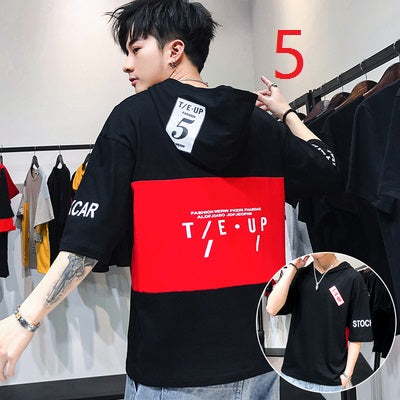 19008-Casual short sleeves, fashionable clothes