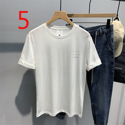 2115- Fashionable short sleeved, casual men's luxury clothing