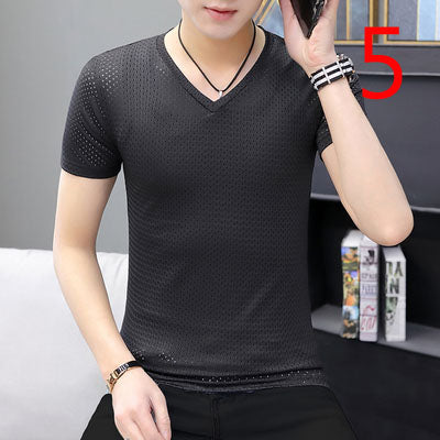 19019-Casual short sleeves, fashionable clothes
