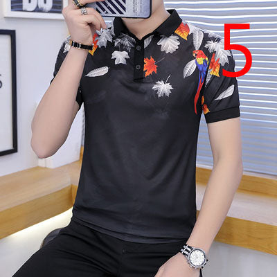 2063- Fashionable short sleeved, casual men's luxury clothing