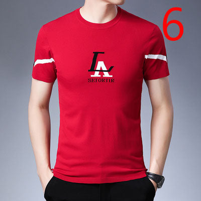 2063- Fashionable short sleeved, casual men's luxury clothing