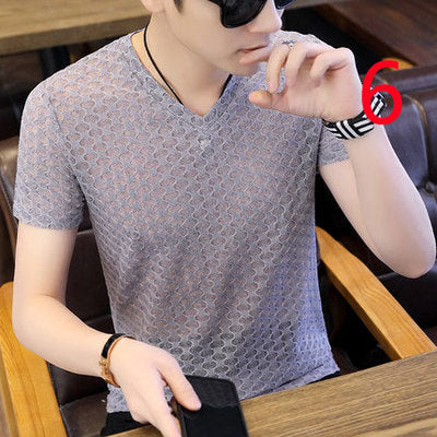 19018-Casual short sleeves, fashionable clothes