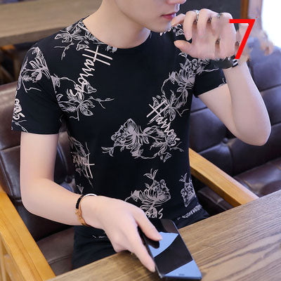 19019-Casual short sleeves, fashionable clothes