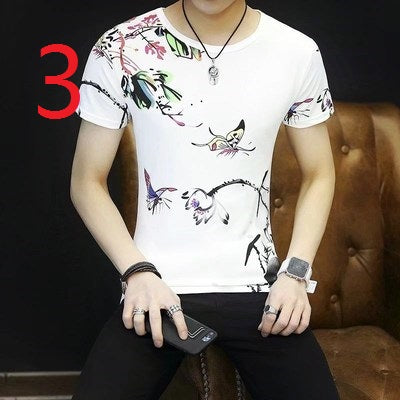 2052- Fashionable short sleeved, casual men's luxury clothing