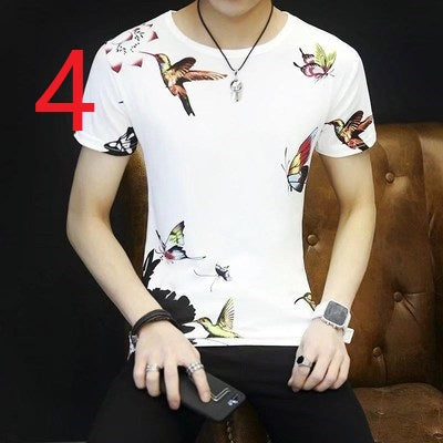 2052- Fashionable short sleeved, casual men's luxury clothing