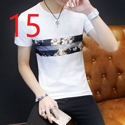 2052- Fashionable short sleeved, casual men's luxury clothing