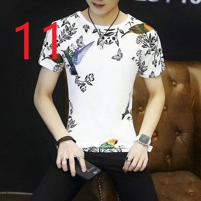 2052- Fashionable short sleeved, casual men's luxury clothing