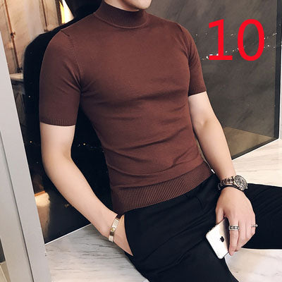 2131- Fashionable short sleeved, casual men's luxury clothing