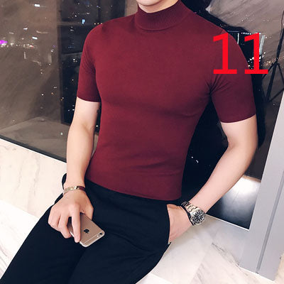 2131- Fashionable short sleeved, casual men's luxury clothing