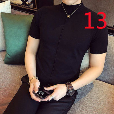 2131- Fashionable short sleeved, casual men's luxury clothing