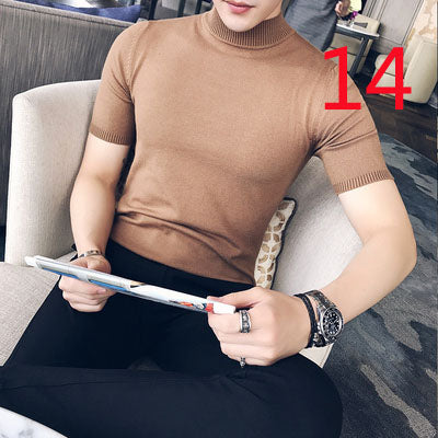 2131- Fashionable short sleeved, casual men's luxury clothing