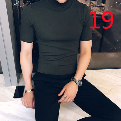 2131- Fashionable short sleeved, casual men's luxury clothing