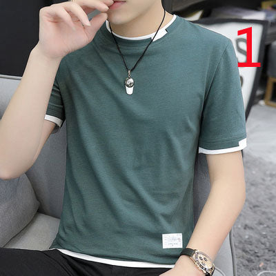 2117- Fashionable short sleeved, casual men's luxury clothing