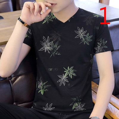 6540- Fashionable short sleeved, casual men's luxury clothing