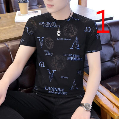 2063- Fashionable short sleeved, casual men's luxury clothing