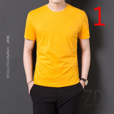 2064- Fashionable short sleeved, casual men's luxury clothing