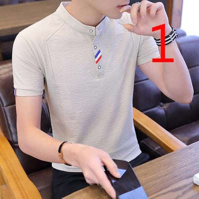 2033- Fashionable short sleeved, casual men's luxury clothing