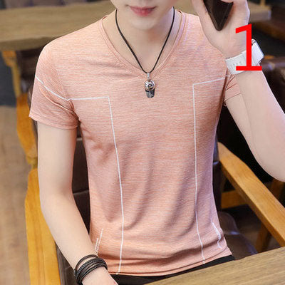 2040- Fashionable short sleeved, casual men's luxury clothing