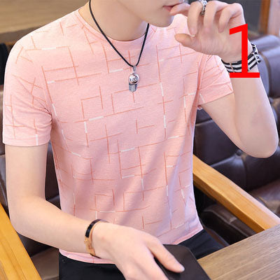 2035- Fashionable short sleeved, casual men's luxury clothing