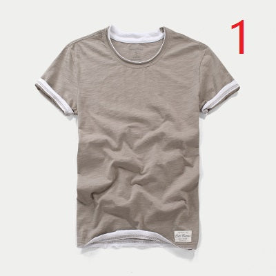 5508- Fashionable short sleeved, casual men's luxury clothing