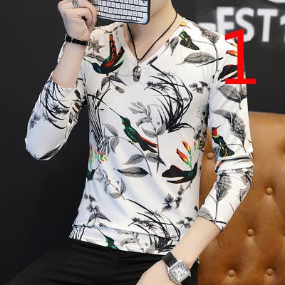 2135- Fashionable short sleeved, casual men's luxury clothing