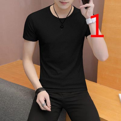 2087- Fashionable short sleeved, casual men's luxury clothing