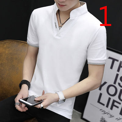 6531- Fashionable short sleeved, casual men's luxury clothing