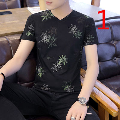 2070- Fashionable short sleeved, casual men's luxury clothing