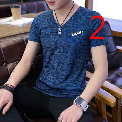 3054- Fashionable short sleeved, casual men's luxury clothing