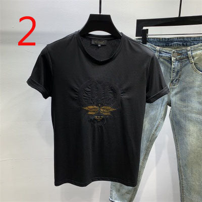 2072- Fashionable short sleeved, casual men's luxury clothing