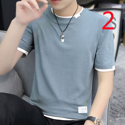 2117- Fashionable short sleeved, casual men's luxury clothing