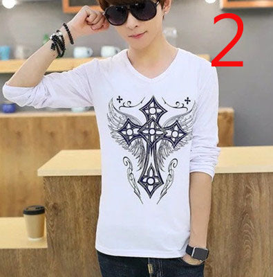 3053- Fashionable short sleeved, casual men's luxury clothing