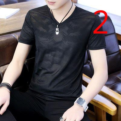 2190- Fashionable short sleeved, casual men's luxury clothing